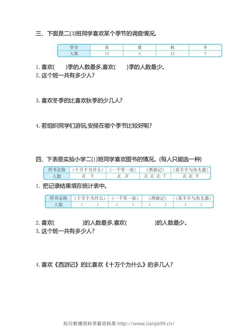 图片[2]-二（下）人教版数学第一单元检测卷.2-学霸资料库学科资源下载