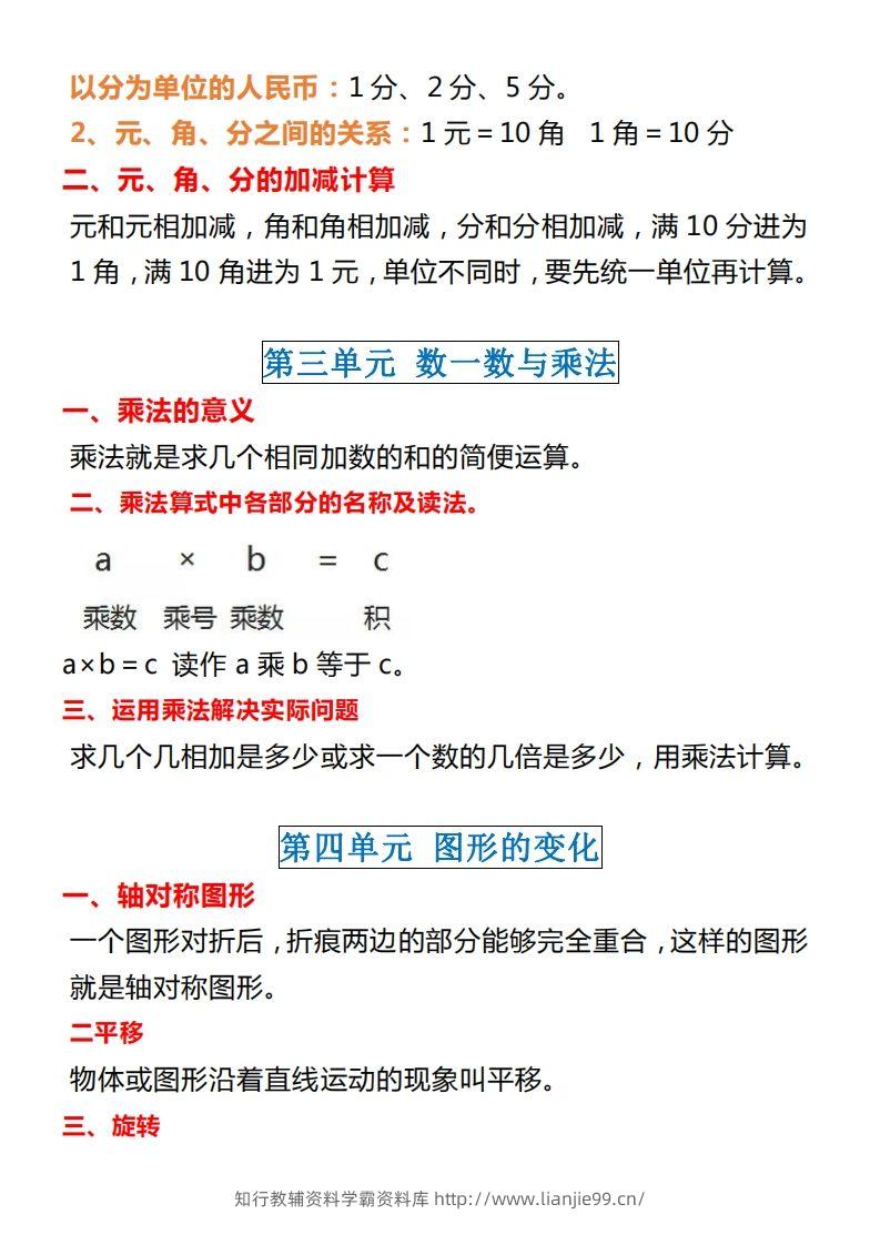 图片[2]-【北师大】二上数学重点知识点汇总预习-学霸资料库学科资源下载