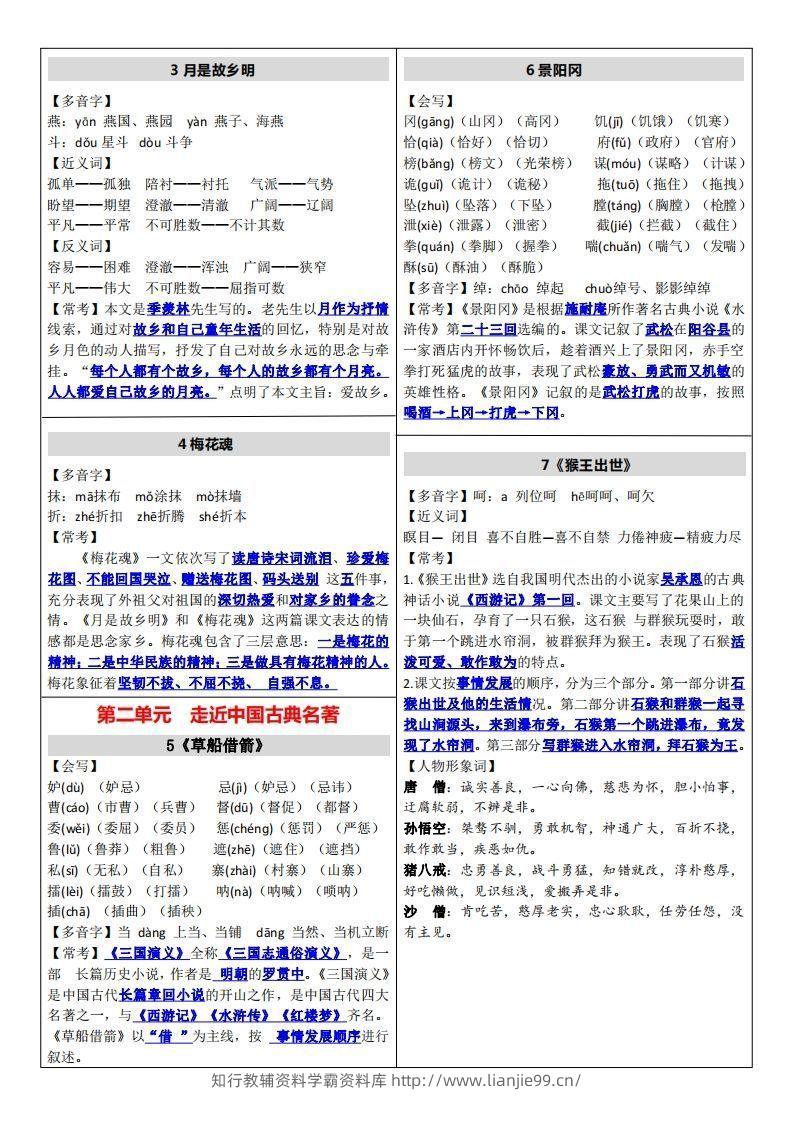 图片[2]-【课课贴】五下语文-学霸资料库学科资源下载