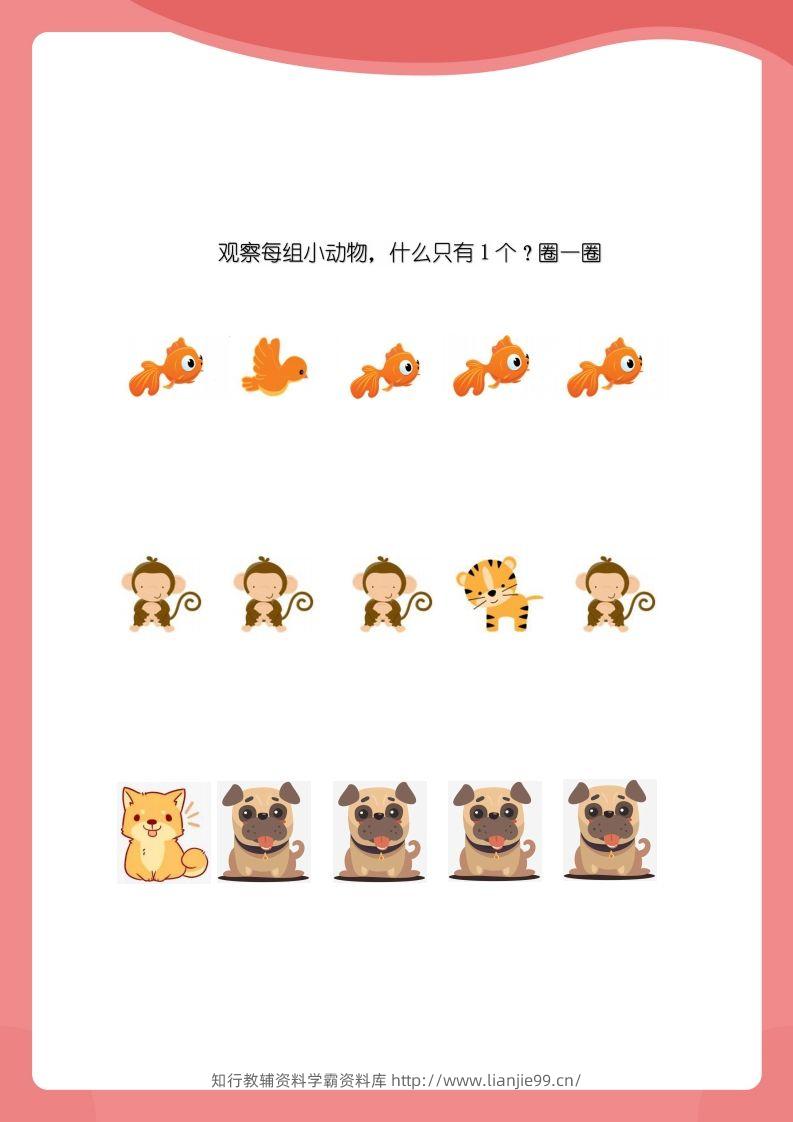 图片[2]-【数学】小班数感练练练-学霸资料库学科资源下载