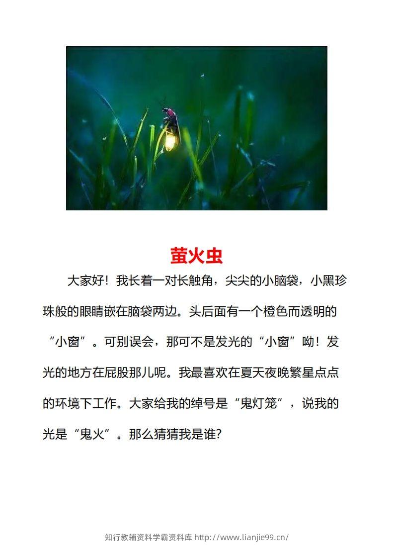 图片[3]-二年级上册语文口语交际一“有趣的动物”指导及范文-学霸资料库学科资源下载