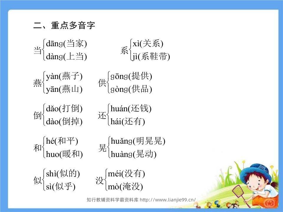 图片[3]-五年级语文下册第1单元考点小结（部编版）-学霸资料库学科资源下载