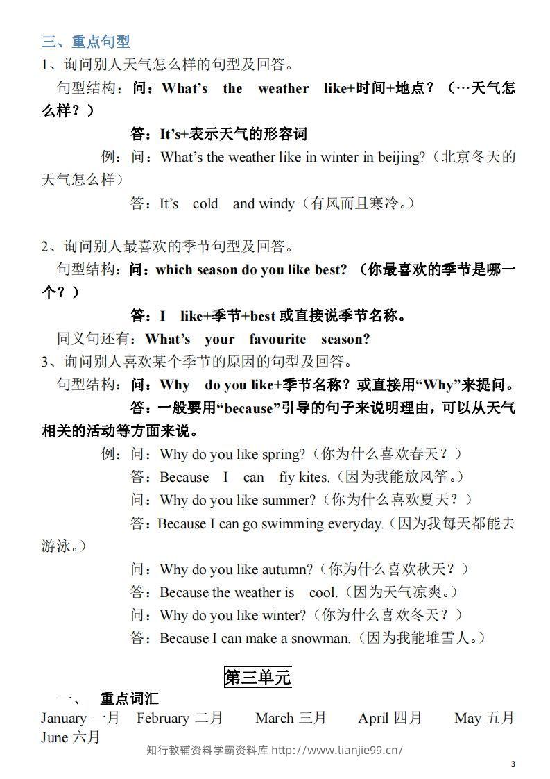 图片[3]-五年级英语下册素材-单词、短语、句型期末重点知识归纳（人教PEP版）-学霸资料库学科资源下载