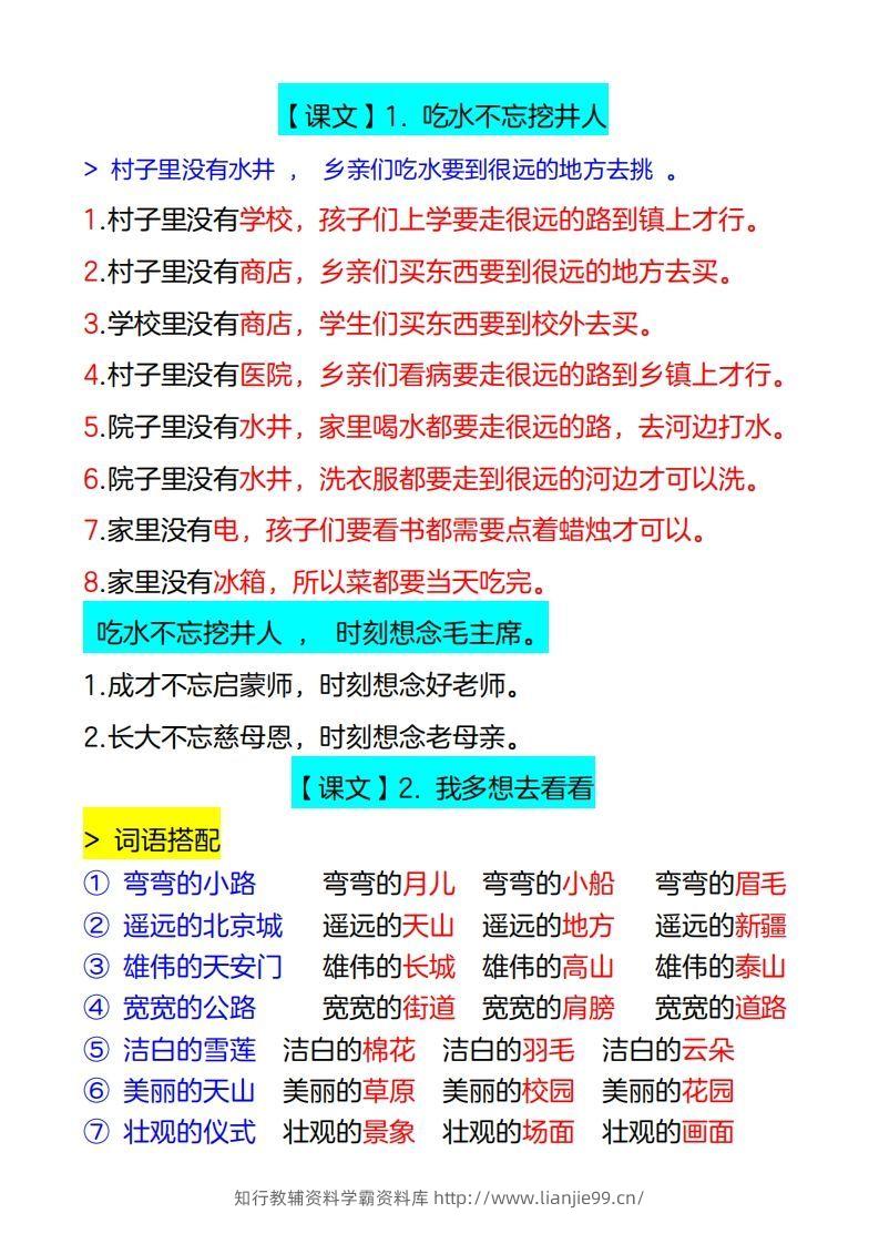 图片[2]-4_一年级下册仿写句子-学霸资料库学科资源下载