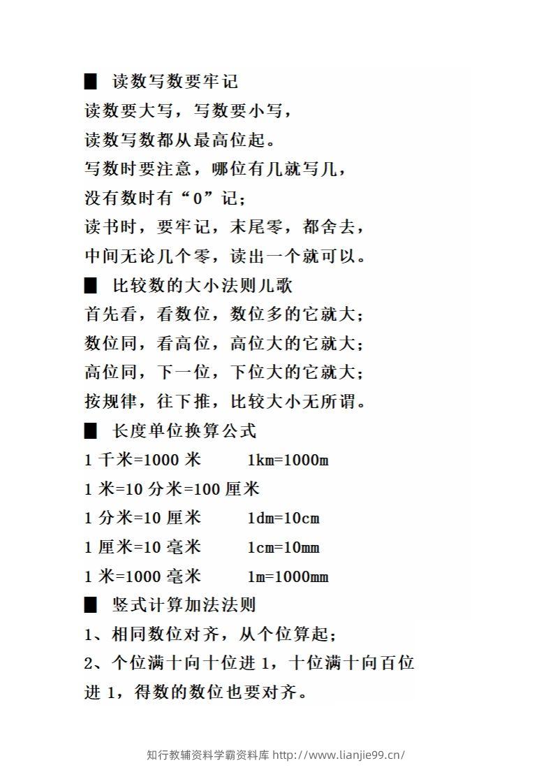 图片[2]-二（下）数学必背顺口溜口诀汇总-学霸资料库学科资源下载