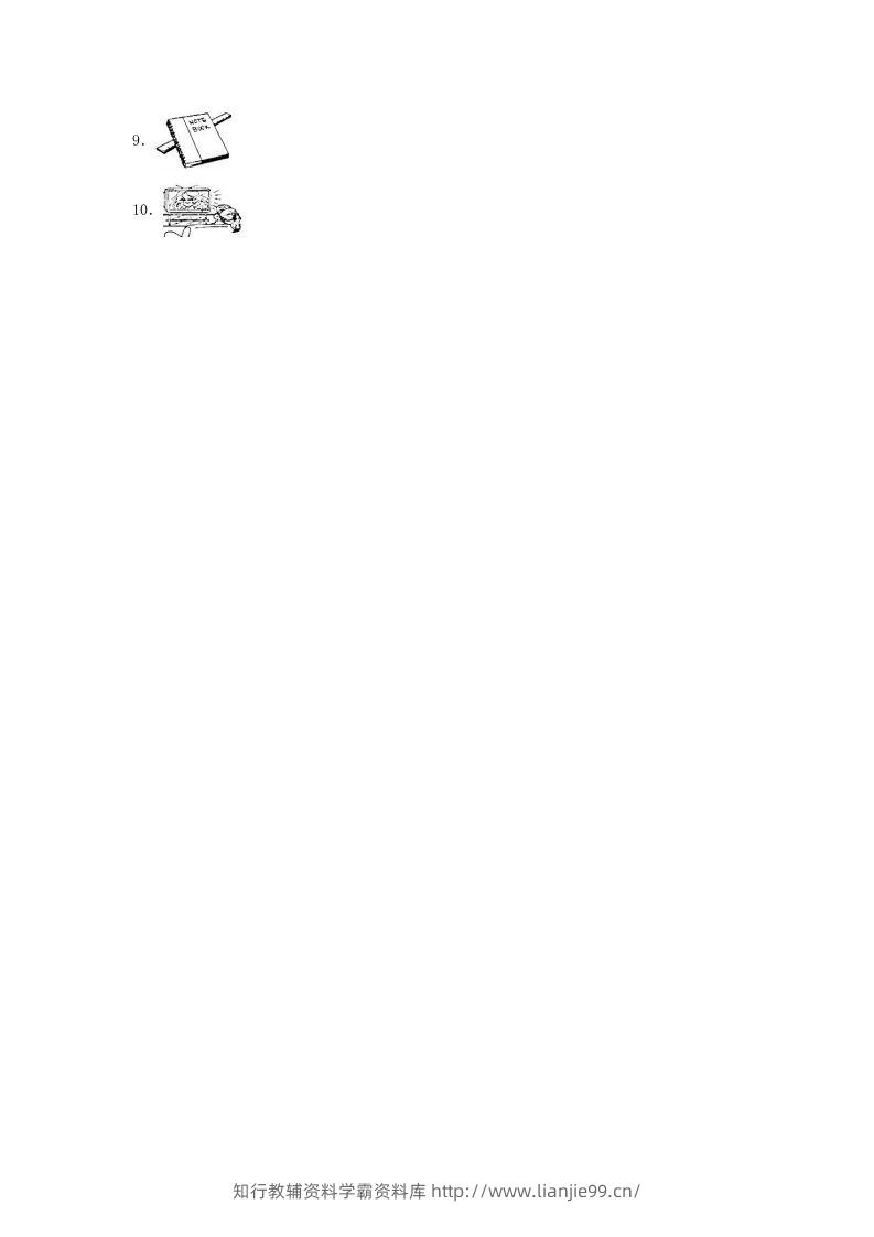 图片[2]-2020-2021学年浙江省湖州市德清县四年级上学期期末英语真题及答案(Word版)-学霸资料库学科资源下载