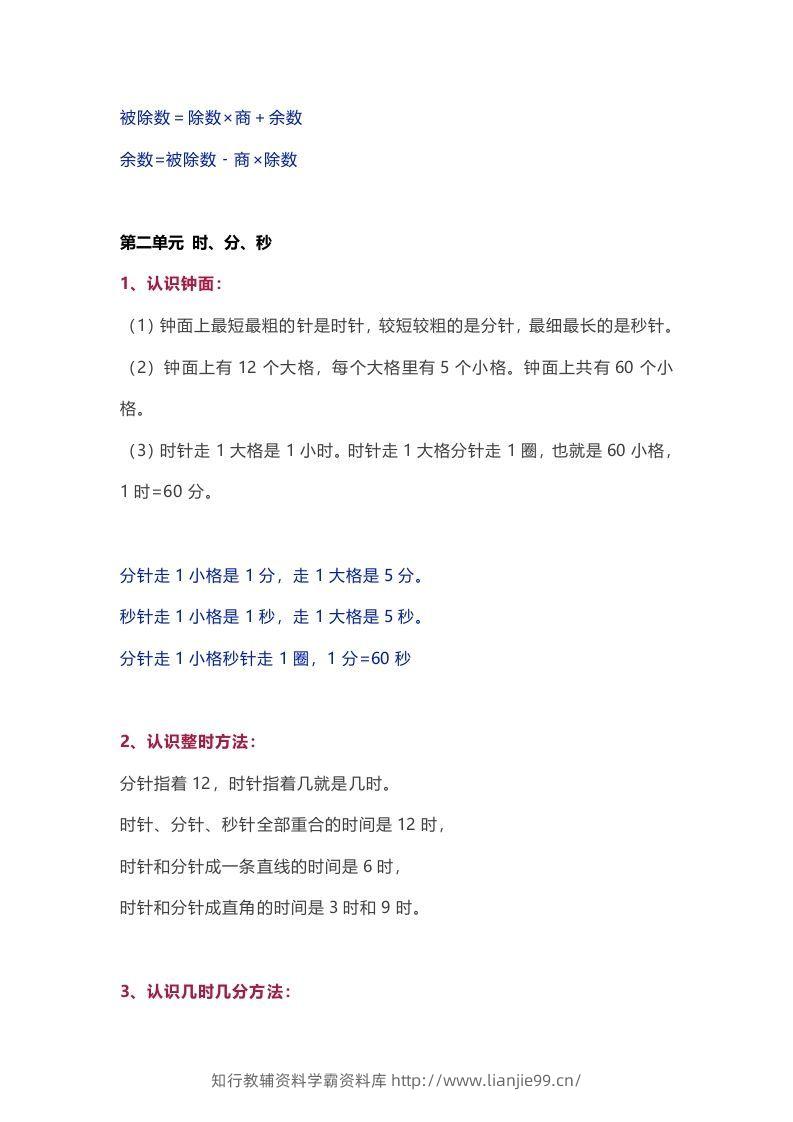 图片[2]-苏教版数学2年级下册数学知识点-学霸资料库学科资源下载