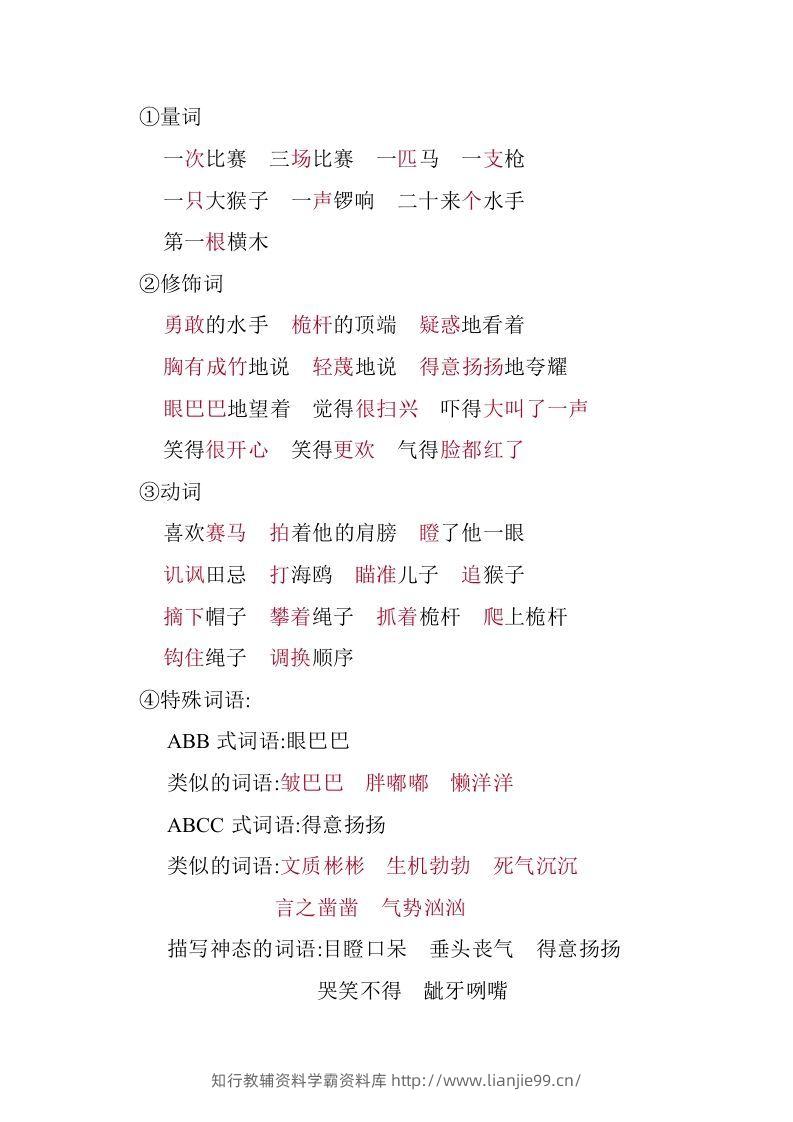 图片[3]-五年级语文下册第六单元知识小结（部编版）-学霸资料库学科资源下载