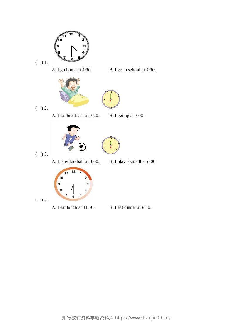 图片[3]-二年级英语下册Unit5_单元测试卷（人教版）-学霸资料库学科资源下载