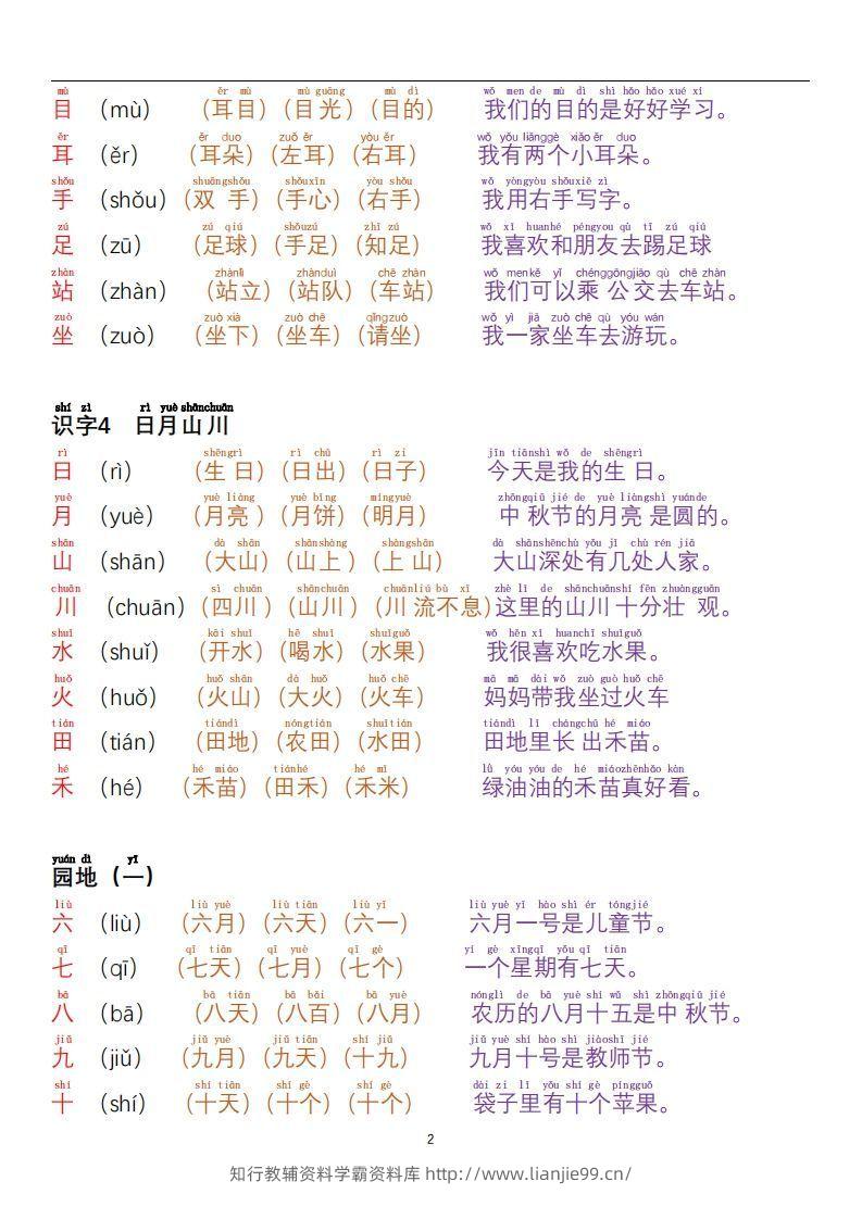 图片[2]-【24秋-每日晨读彩色阅读本】一上语文-学霸资料库学科资源下载